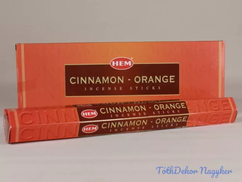 HEM Cinnamon Orange / Fahéjas Narancs füstölő hexa indiai 20 db