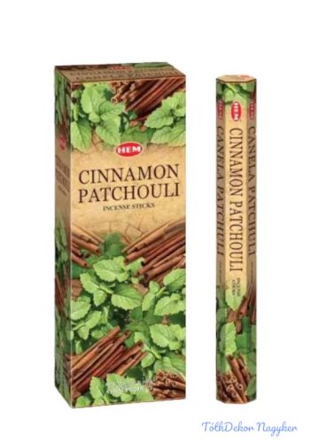 HEM hexa füstölő 20db Cinnamon Patchouli / Fahéj Pacsuli