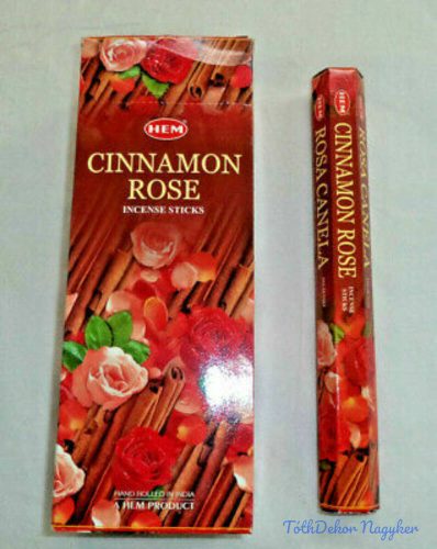 HEM Cinnamon Rose / Fahéj Rózsa füstölő hexa indiai 20 db