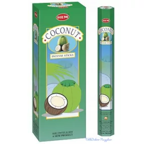 HEM Coconut / Kókusz füstölő hexa indiai 20 db
