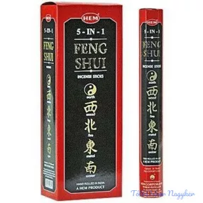   HEM Feng Shui 5 in 1 / Feng Shui 5 az egyben füstölő hexa indiai 20 db