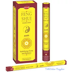   HEM Feng Shui Earth / Feng Shui Föld füstölő hexa indiai 20 db