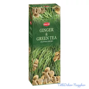   HEM Gyömbér Zöld Tea / Ginger&Green Tea füstölő hexa indiai 20 db