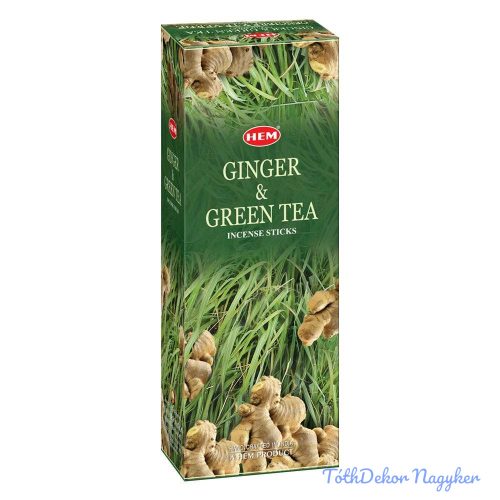 HEM Gyömbér Zöld Tea / Ginger&Green Tea füstölő hexa indiai 20 db