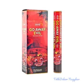 HEM Go Away Evil / Gonoszűző füstölő hexa indiai 20 db
