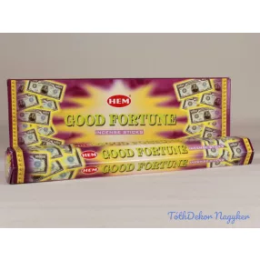 HEM Good Fortune / Jószerencse füstölő hexa indiai 20 db