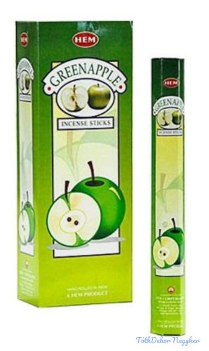 HEM Green Apple / Zöldalma füstölő hexa indiai 20 db