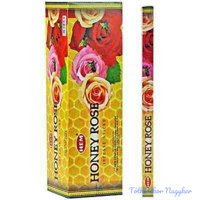 HEM Honey Rose / Méz Rózsa füstölő hexa indiai 20 db