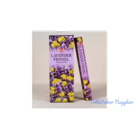   HEM Lavender Fennel / Levendula Édeskömény füstölő hexa indiai 20 db
