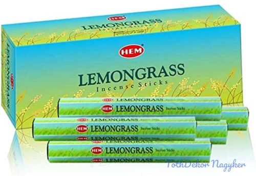 HEM Lemongrass / Citromfű füstölő hexa indiai 20 db