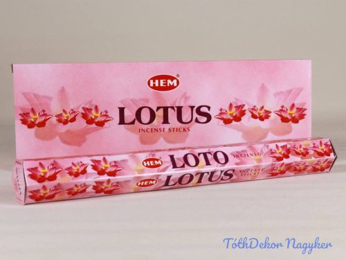 HEM Lotus / Lótusz füstölő hexa indiai 20 db