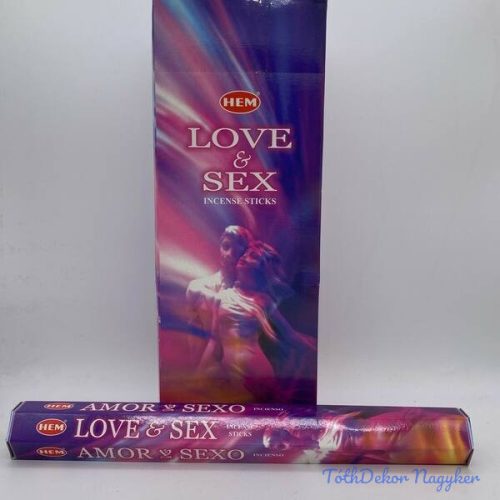 HEM Love and Sex / Szerelem és Szex füstölő hexa indiai 20 db