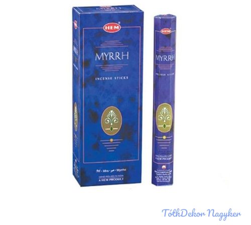 HEM Myrrh / Mirha füstölő hexa indiai 20 db