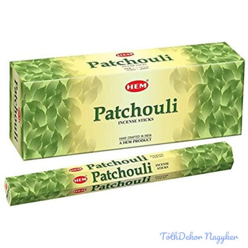 HEM Patchouli / Pacsuli füstölő hexa indiai 20 db