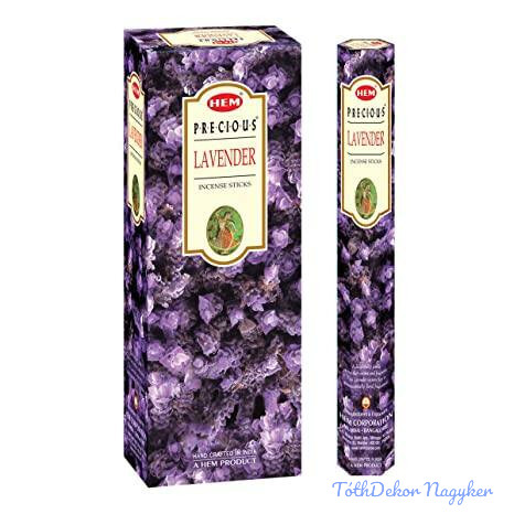 HEM Precious Lavender / Levendula füstölő hexa indiai 20 db