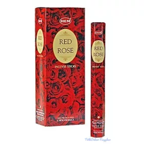 HEM Red Rose / Vörös Rózsa füstölő hexa indiai 20 db