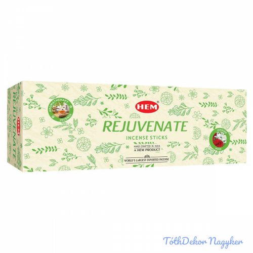 HEM Rejuvenate Aromatherapy / Megújító füstölő hexa indiai 20 db