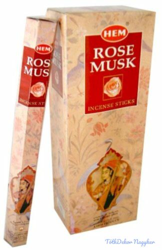 HEM Rose Musk / Pézsma Rózsa füstölő hexa indiai 20 db