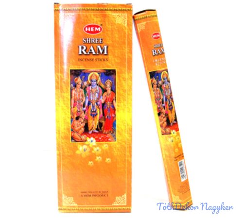 HEM Shree Ram füstölő hexa indiai 20 db