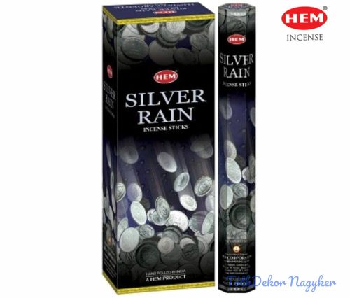 HEM Silver Rain / Ezüst Eső füstölő hexa indiai 20 db