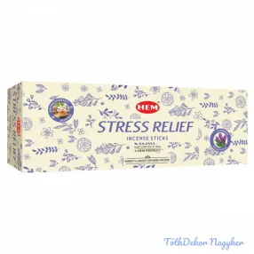   HEM Stress Relief Aromatherapy / Stresszoldó füstölő hexa indiai 20 db