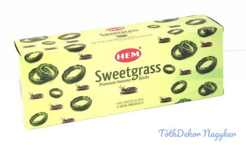 HEM füstölő hexa indiai 20 db - Sweetgrass / Édesgyökér