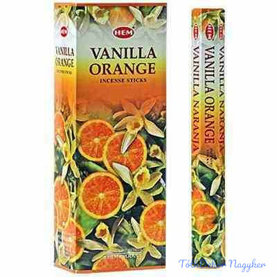 HEM Vanilla Orange / Vanília Narancs füstölő hexa indiai 20 db