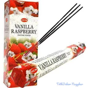   HEM Vanilla Raspberry / Vanília Málna füstölő hexa indiai 20 db