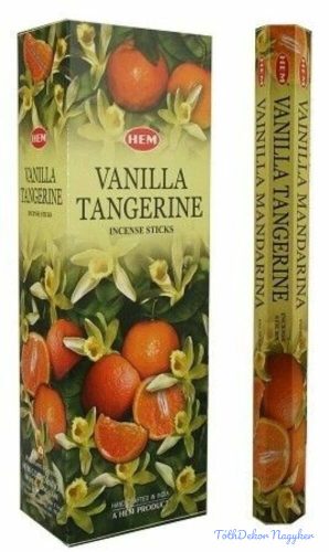 HEM Vanilla Tangerine / Vanília Mandarin füstölő hexa indiai 20 db
