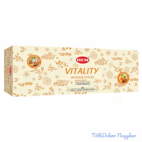   HEM Vitality Aromatherapy / Élénkítő füstölő hexa indiai 20 db