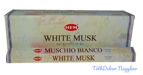 HEM White Musk / Fehér Pézsma füstölő hexa indiai 20 db