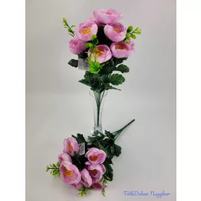 Ranunculus 10v selyemvirág csokor 40 cm - Rózsaszín