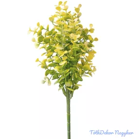 Eukaliptusz 7 ágú műzöld csokor 35cm - Sárgás zöld