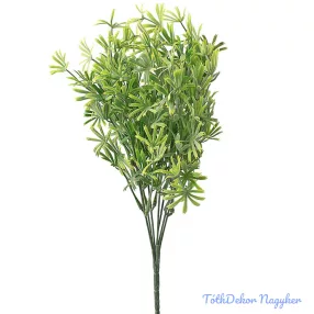Műzöld 7 ágú dekor bokor 34cm - Világoszöld