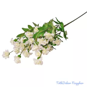 Kerti szegfű ág 70cm - Törtfehér