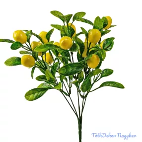 Citrom bokor, 15 fejes, 34cm magas - Világos citromsárga