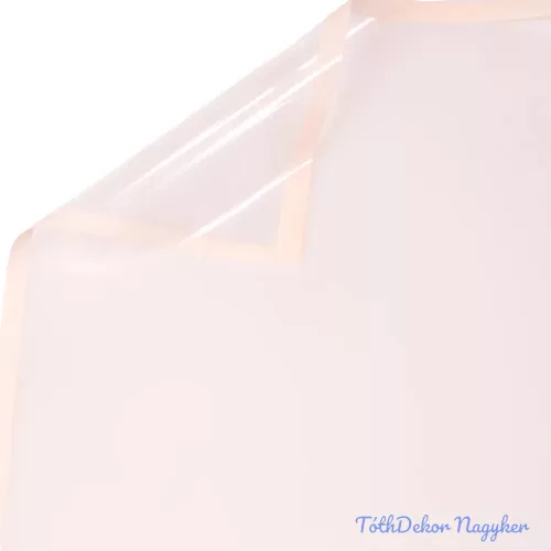 Átlátszó fólia ív púder rózsaszín kerettel 57 x 57cm, 20db
