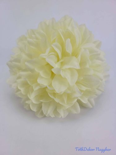 Krizantém selyemvirág fej 13 cm - Krém