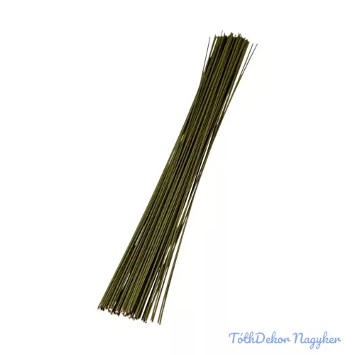 Vágott drót papír bevonattal 1mm x 40cm, 0,5kg - Zöld