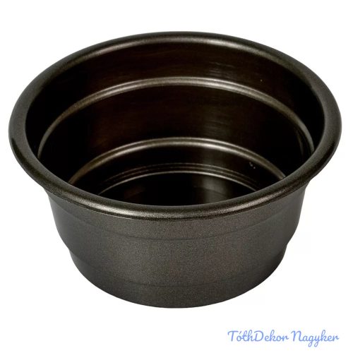 Műanyag tál kerek közepes D17cm M10cm - Grafit