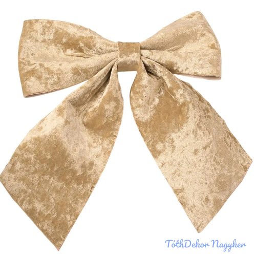 Fényes bársony masni, 28 x 34cm - Pezsgő