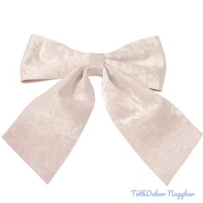 Fényes bársony masni, 28 x 34cm - Fehér