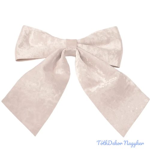 Fényes bársony masni, 28 x 34cm - Fehér