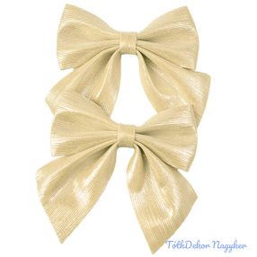 Fényes masni készlet, 2db., 12 x 13cm - Pezsgő