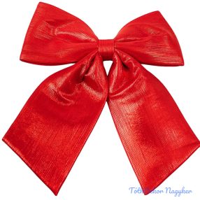 Fényes masni, 28 x 34cm - Piros