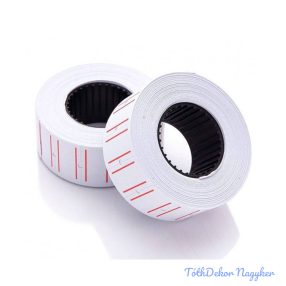   MoTEX árazócímke 22x12mm szögletes, piros vonallal MX-5500NEW