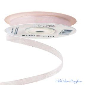 Organza szalag 6mm x 20m - Fehér