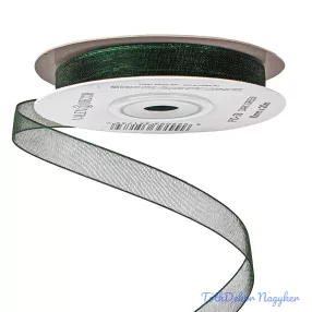 Organza szalag 10mm x 20m - Sötétzöld
