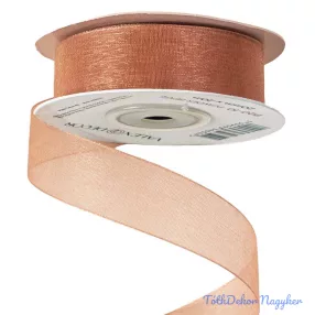 Organza szalag 20mm x 20m - Púder Bézs
