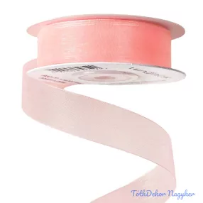 Organza szalag 20mm x 20m - Púder Rózsaszín